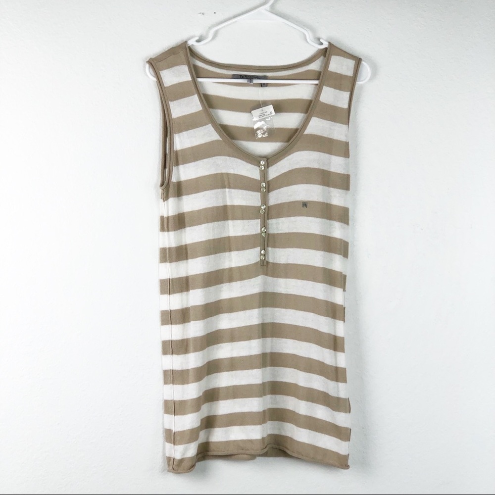 Tex By Max Azria Size M Striped Tank